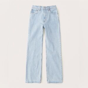 Abercrombie & Fitch High Rise 90s Relaxed Jeans • Light Wash